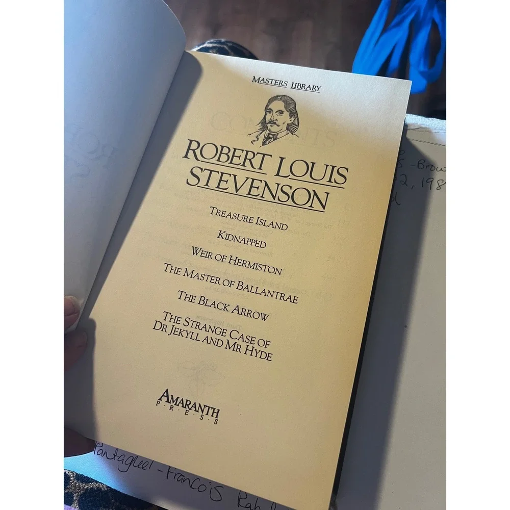 Amaranth Press Robert Louis Stevenson Book Brown‎ Red Excellent Bonded Leather